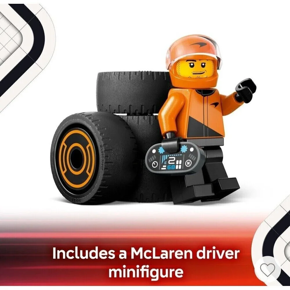 LEGO CITY: F1 Driver with Mclaren Race Car Model Playset (60442)